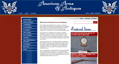 Desktop Screenshot of americanarmsandantiques.com